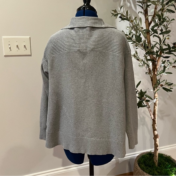 Trina Turk 100% Cotton Textured Waterfall Cardigan - Picture 3 of 8